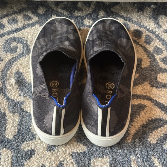 Rothy's the Original Slip on Gray Camo Print Sneaker - Picture 4 of 8